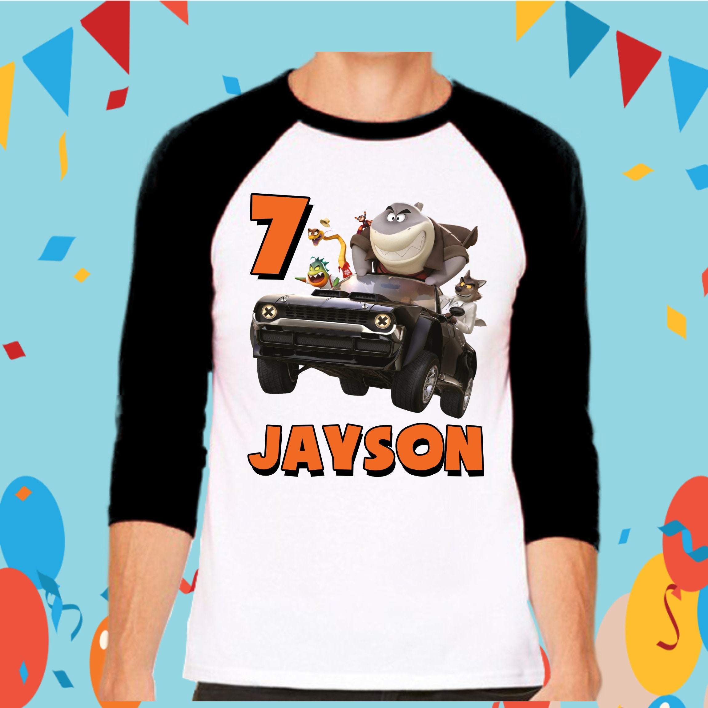 Discover Book Bad Shark Guys Bad Wolf Custom Birthday Baseball Tee