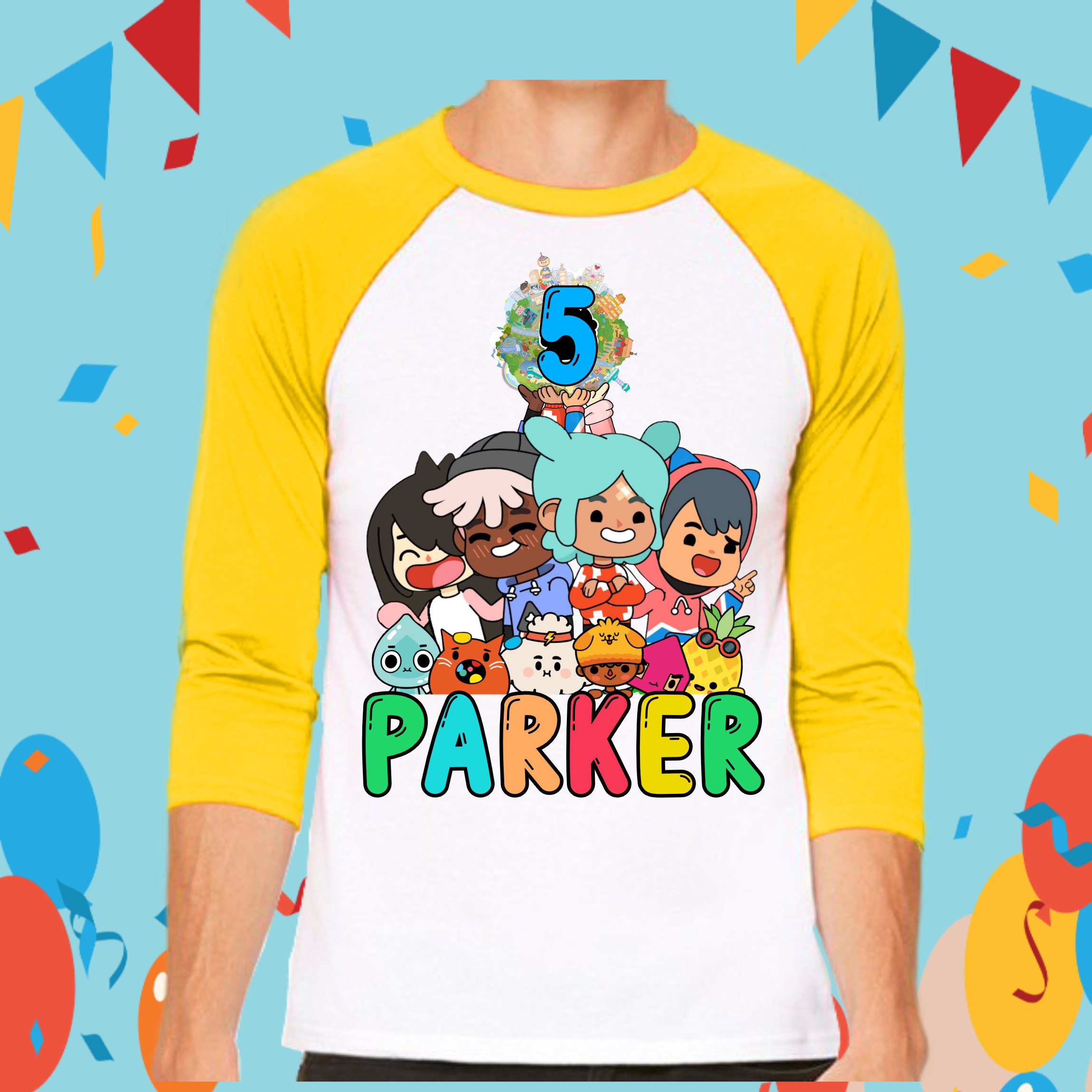 Discover Custom Toca life, toca boca world, Toca life family matching birthday Baseball Tee