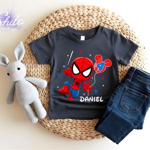 Personalized Spider Birthday Raglan Shirt: Spidey Party Theme bild 5