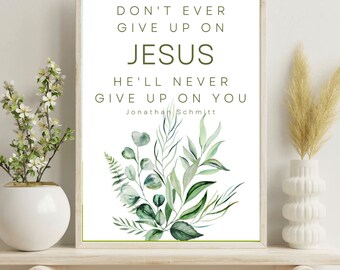 Jesus Conference Quotes Print Set, Farmhouse Christian Decor (Digital Download)