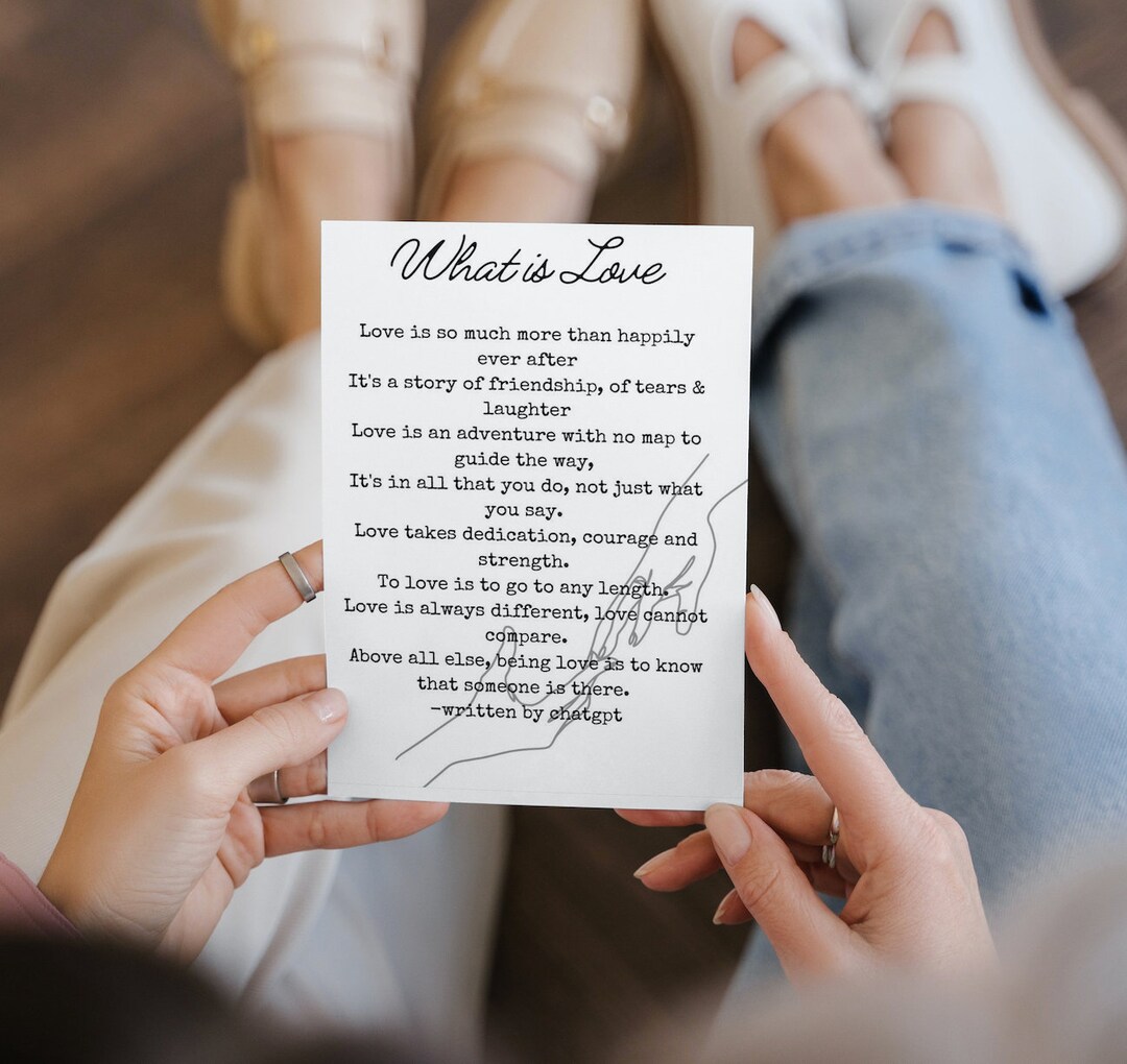 Maybe Poem Wedding Gift Lovers Poem Love Poem Printable Valentine ...