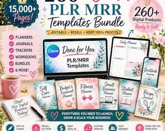 Pacote de modelos do Canva: planejadores, diários e planilhas de acompanhamento (download digital)