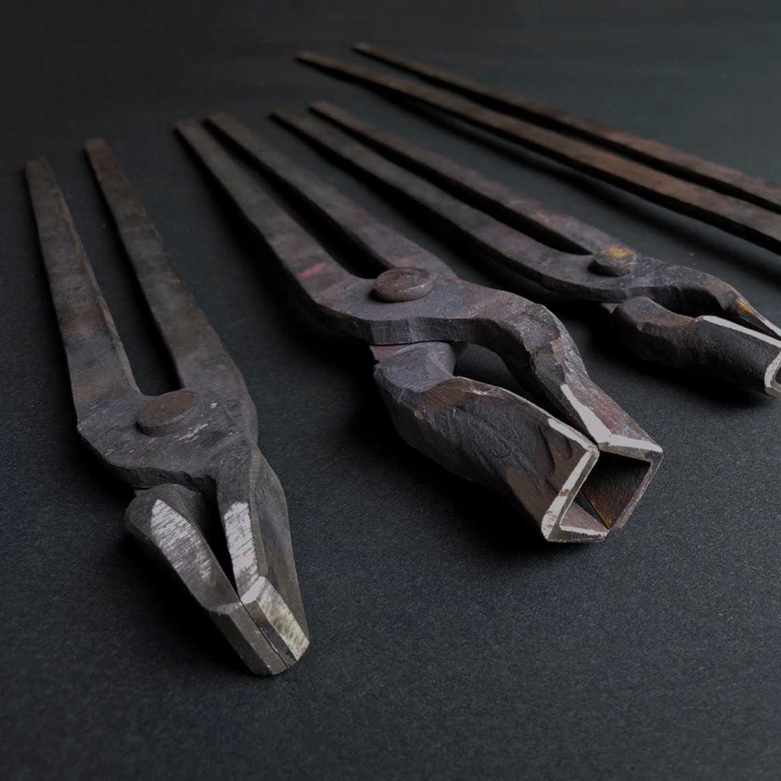 Custom shape Blacksmith tongs professional blacksmith tools Etsy