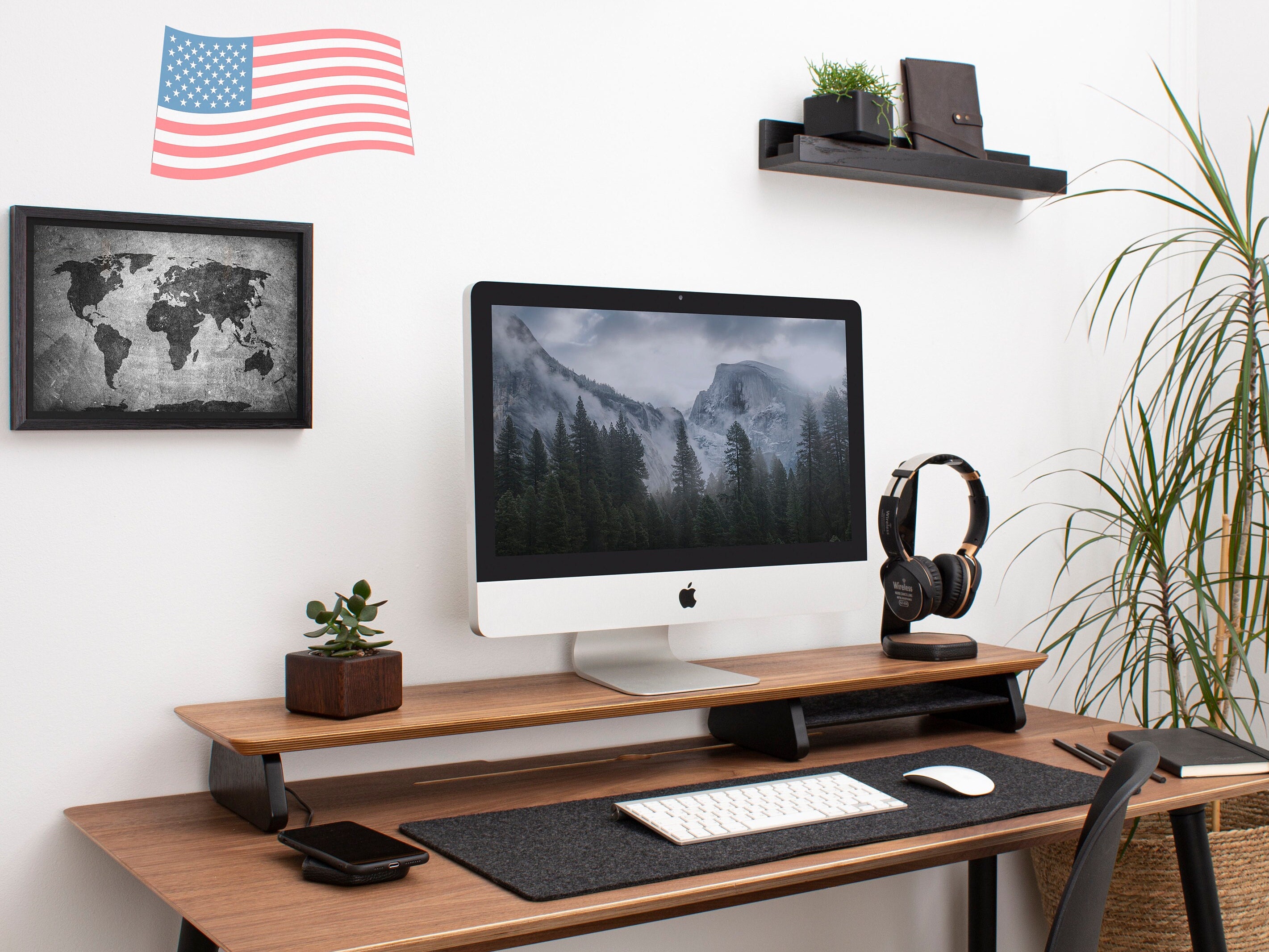 Monitor Stand Desk Shelf Dual Monitor Stand Computer Stand MacBook Stand  Computer Display Stand 