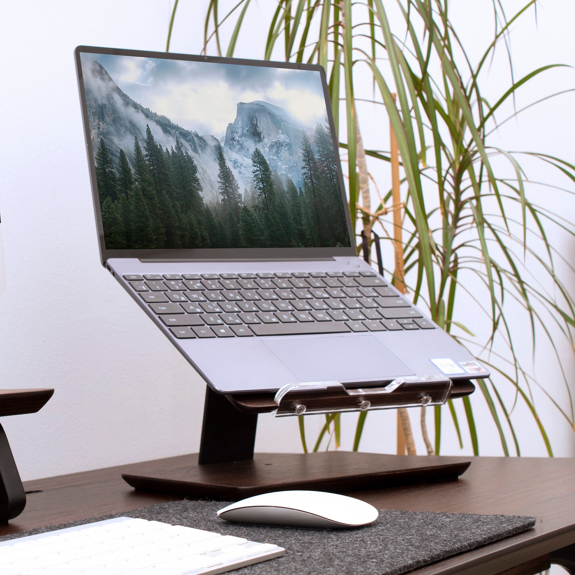 Laptop Macbook Stand for Desk Wooden Laptop Stand Laptop Etsy