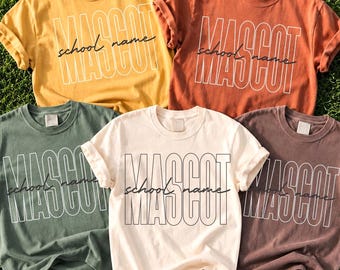Custom Mascot PNG, School Spirit Shirt Design, Personalized Team Name, Game Day  (Digital Download)