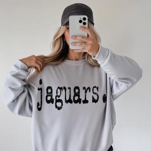 Jaguars Mascot Typography PNG: Distressed Sports Team Design (Digital Download)