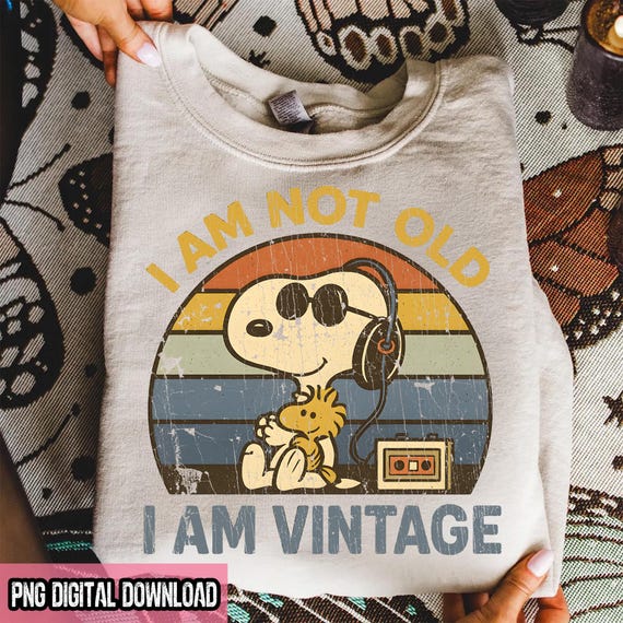 Snoopy PNG, Distressed Sublimation T-Shirt Design Digital Download