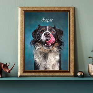 Multiple Pet Portrait Custom Dog Painting Watercolor, Multiple Dog Portrait Print, Multi Pet Portrait, Pet Memorial Gift, Christmas Gift image 10