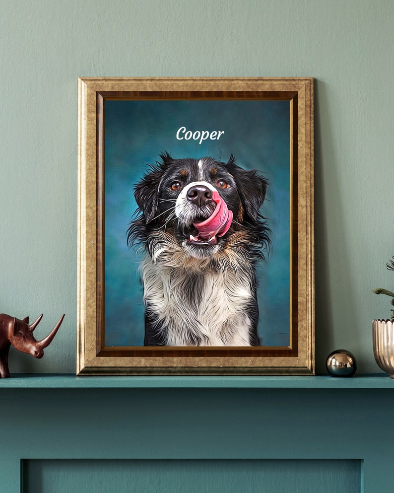 Multiple Pet Portrait Custom Dog Painting Watercolor, Multiple Dog Portrait Print, Multi Pet Portrait, Pet Memorial Gift, Christmas Gift image 10