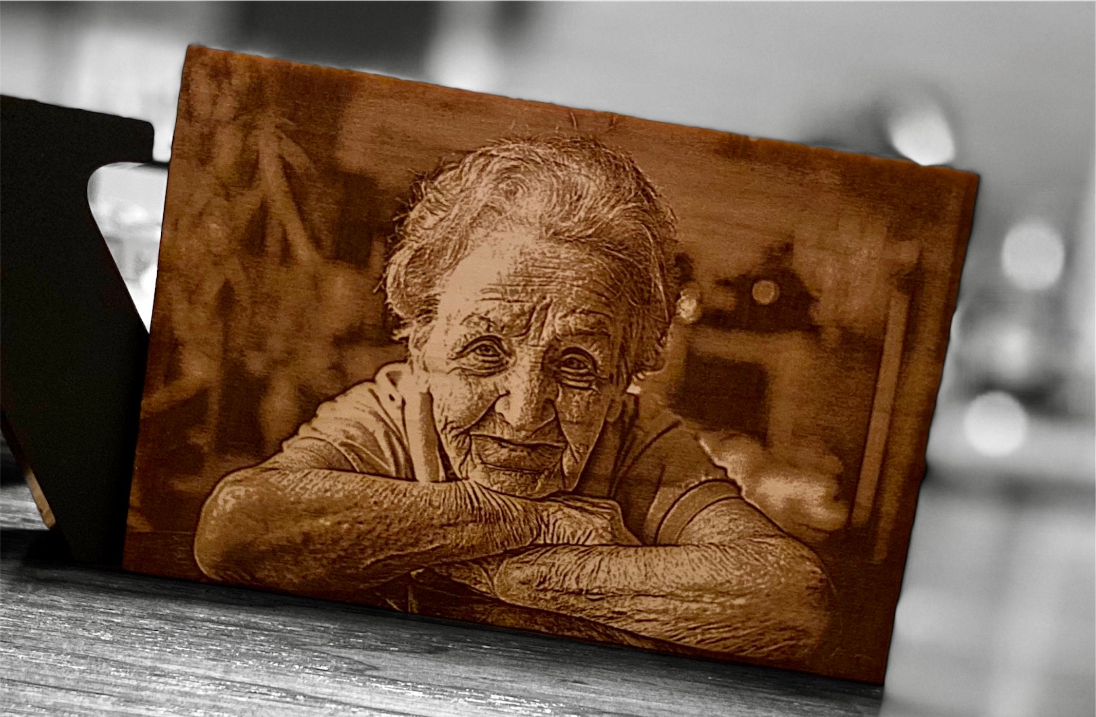 Personalized Engraved Wood Photos Etsy