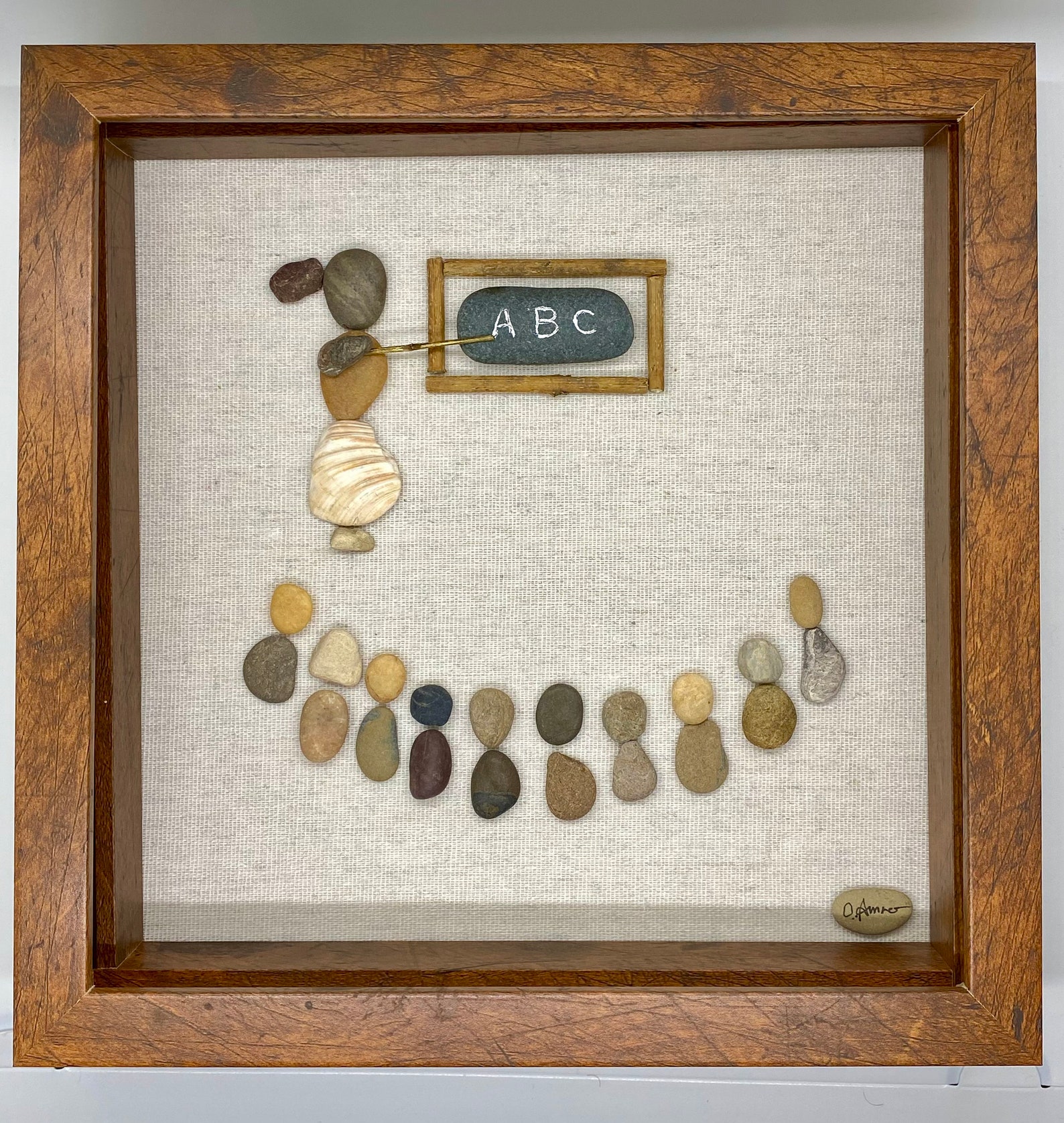 Awesome Teacher Pebble Art Teacher Gift Etsy