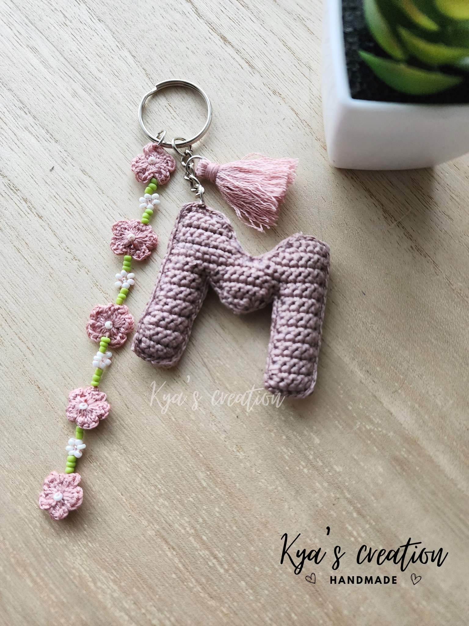 Crochet Keychain Letter Keychain Of Letter A 2025