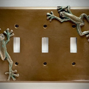 Tree Frog Triple Switch Plate