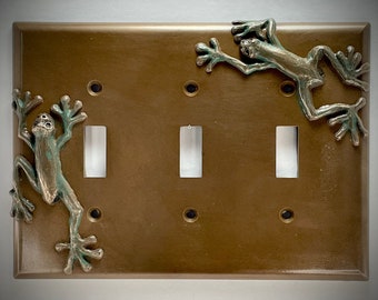 Tree Frog Triple Switch Plate