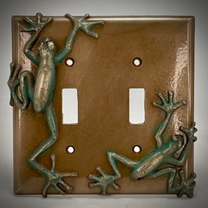 Tree Frog Double Switch Plate