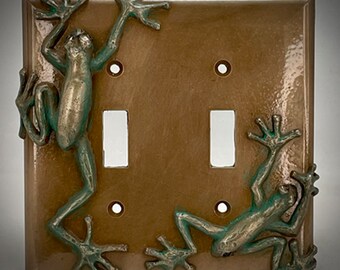 Tree Frog Double Switch Plate Cover