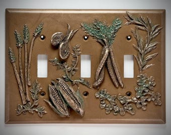 Vegetable Triple Switch Plate Cover