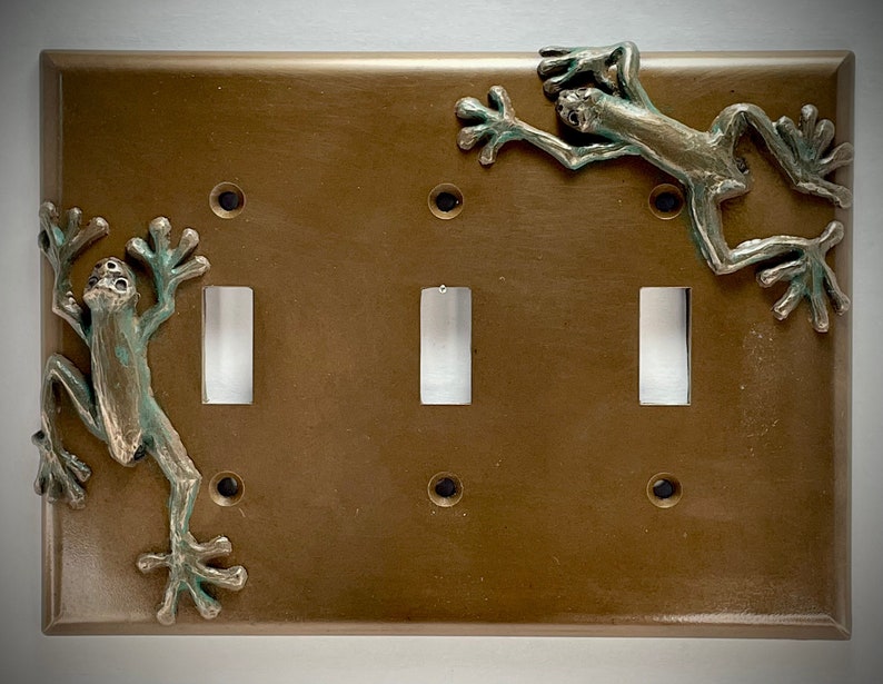 Tree Frog Triple Switch Plate image 1