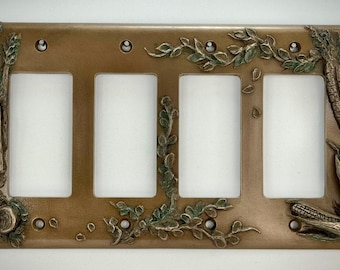 Vegetable Quadruple Rocker Switch Cover