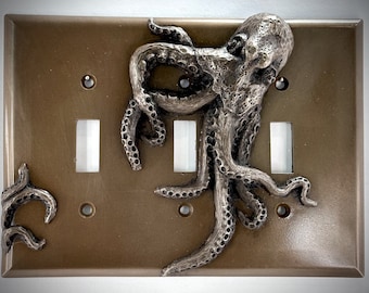 Octopus Triple Switch Plate Cover