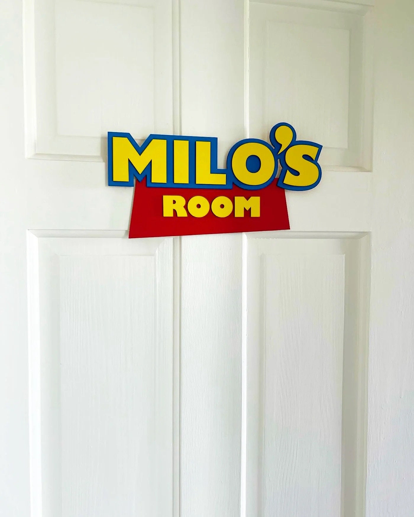 Wooden Toy Story Personalised Name Room Door Plaque / Sign - Boys ...