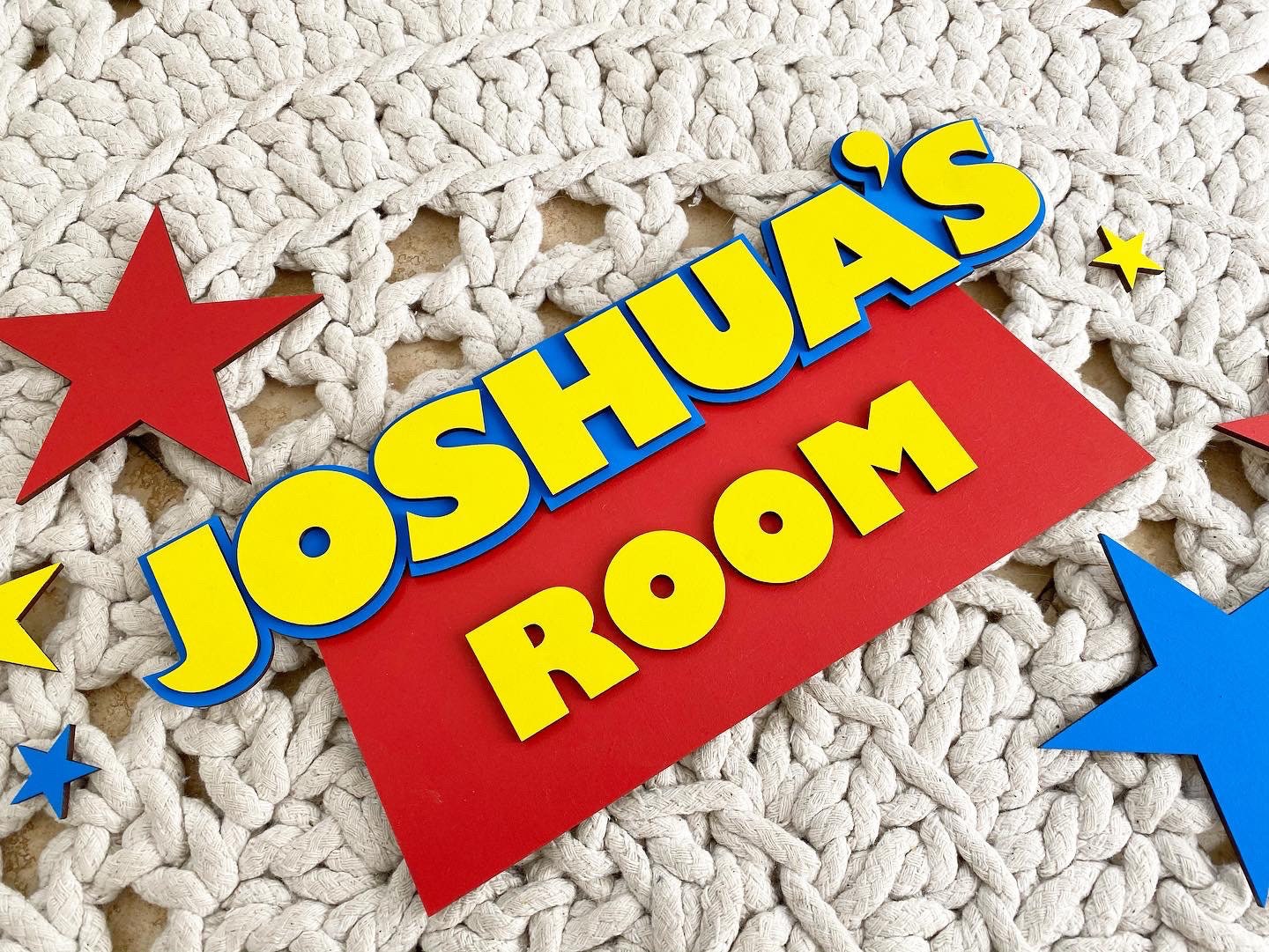 Wooden Toy Story Personalised Name Room Door Plaque / Sign - Boys ...