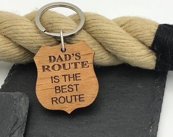 Iconic Route 66 keyring,For dad,