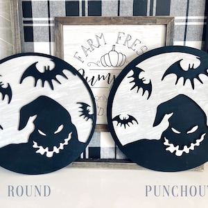 Boogie Man Round Sign - Wood Art