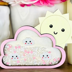 Rain Cloud with Sun Shaker - Spring - Tiered Tray Decor