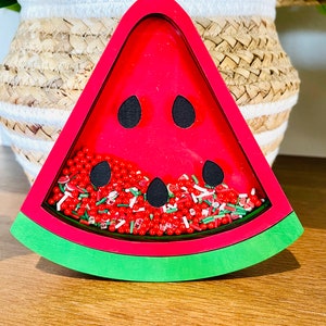 Watermelon Shaker - Wood Art - Tiered Tray Decor