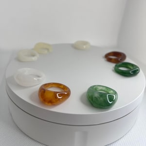 Curvy Resin Rings