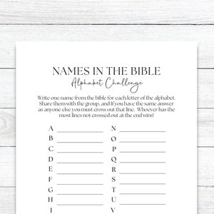 Fun Bible Party Game for Kids & Adults - Church Games,Christmas, Easter, Sunday School Printable Activities Included