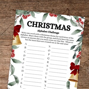 Christmas Game, Christmas Item Race Game, Christmas Family Game, Christmas Party Games, Holiday Party Printable Games, Instant Download