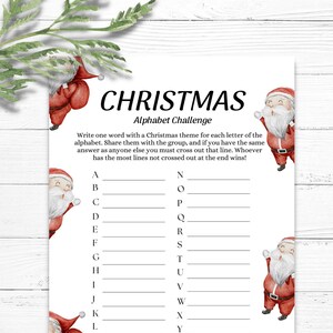 Christmas Game, Christmas Item Race Game, Christmas Family Game, Christmas Party Games, Holiday Party Printable Games, Instant Download