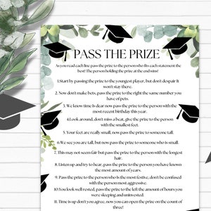 Afstudeerspellen, geslaagd voor het geschenkspel, afstudeerspellen afdrukbaar, geslaagd voor de prijs, afgestudeerde afstudeerspellen, klasse van 2023, Grad Party Games
