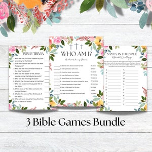 3 Bible games| Bible Trivia | Bible Trivia Game | Bible Games | Christian Games | Bible Games Adults Kids | Church Games | Printable