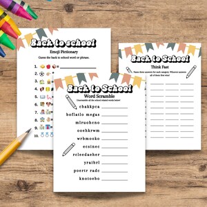 Back to School Games, Elementary School Games, First Day of School Icebreakers, First Day of School Activity, Middle School Games, bundle