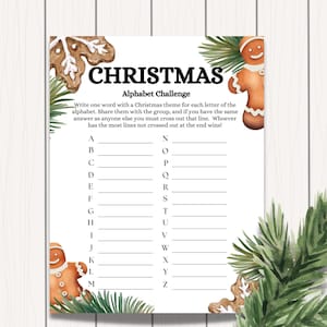 Christmas Game, Christmas Item Race Game, Christmas Family Game, Christmas Party Games, Holiday Party Printable Games, Instant Download