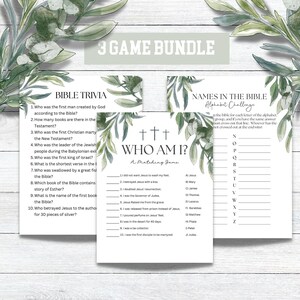 3 Bible games| Bible Trivia | Bible Trivia Game | Bible Games | Christian Games | Bible Games Adults Kids | Church Games | Printable
