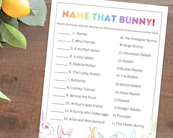 Famous Bunny Game | Funny Easter Games | Easter Games | Easter Games Kids Adults School Work | Fun Easter Games | Easter Party Games