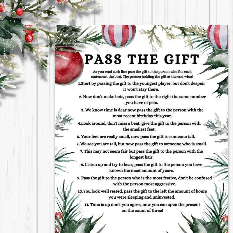 Printable Forfeits for Pass the Parcel - Etsy UK