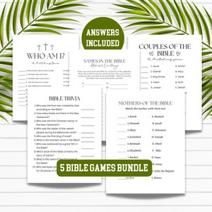5 Bible games| Bible Trivia | Bible Trivia Game | Bible Games | Christian Games | Bible Games Adults Kids | Church Games | Printable