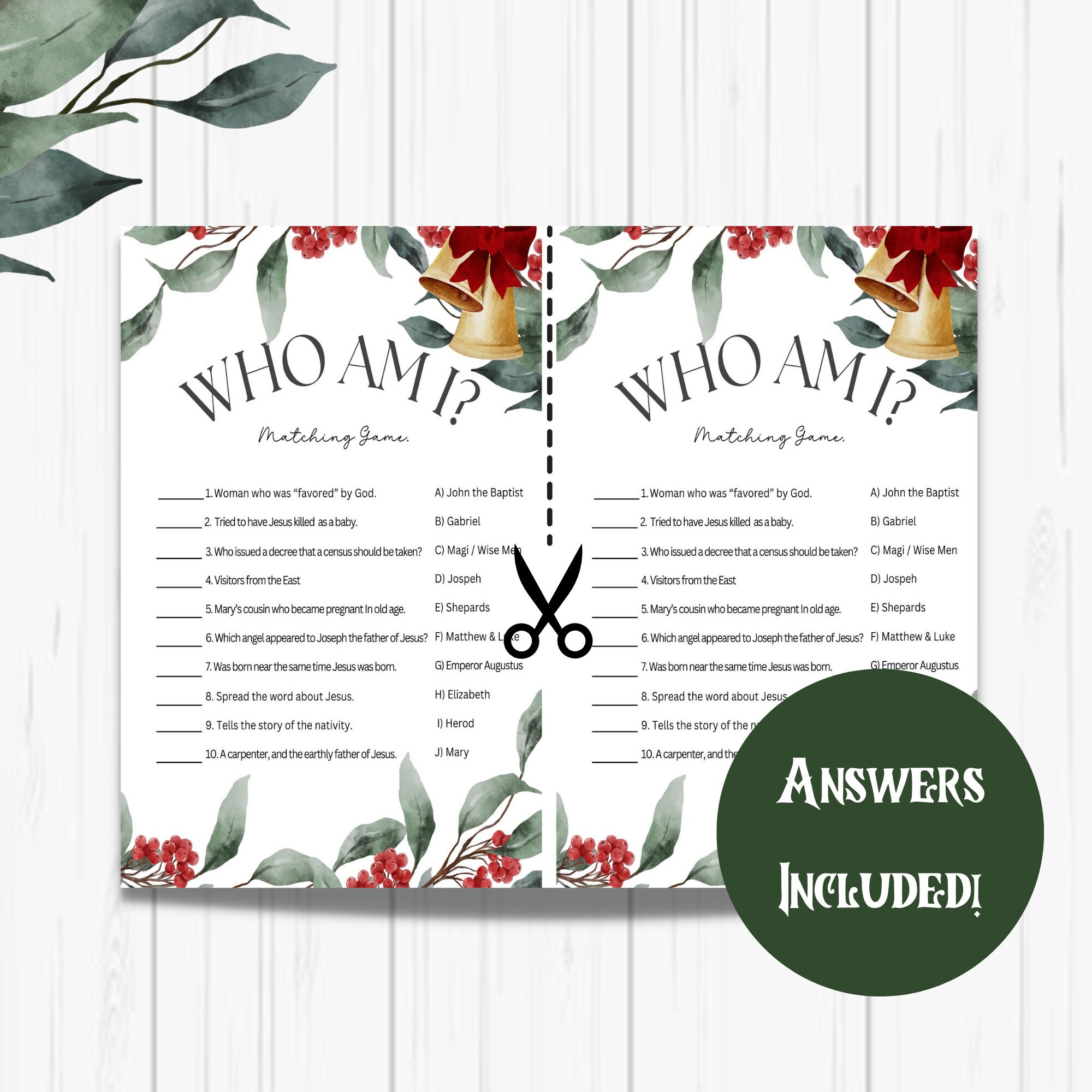 Printable Christmas Bible Trivia, Bible Trivia, Christmas Bible Trivia ...