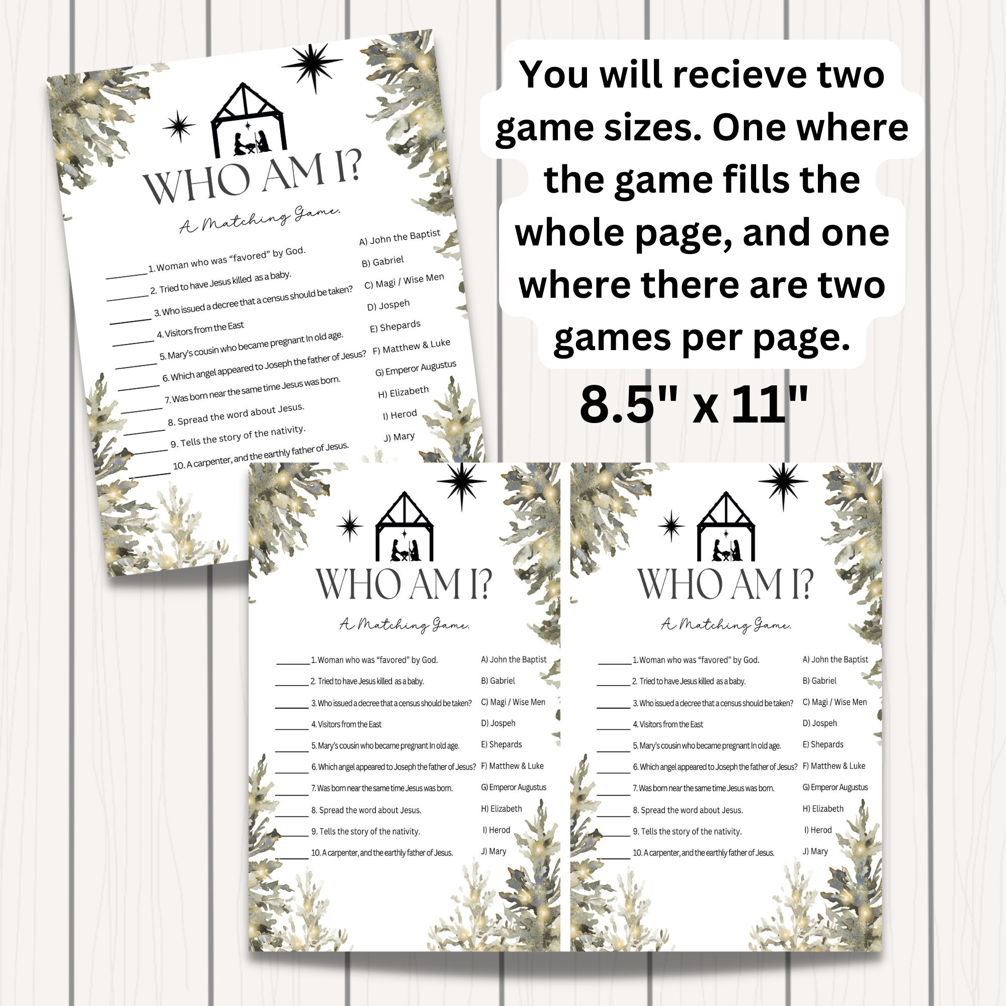 Printable Christmas Bible Trivia, Bible Trivia, Christmas Bible Trivia ...