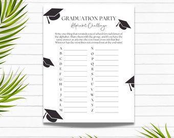 Jeux de fin d'études | Jeux de fête de remise des diplômes | Dispersion scolaire | Quiz sur l'obtention du diplôme | Téléchargement instantané | Imprimable | Téléchargement numérique