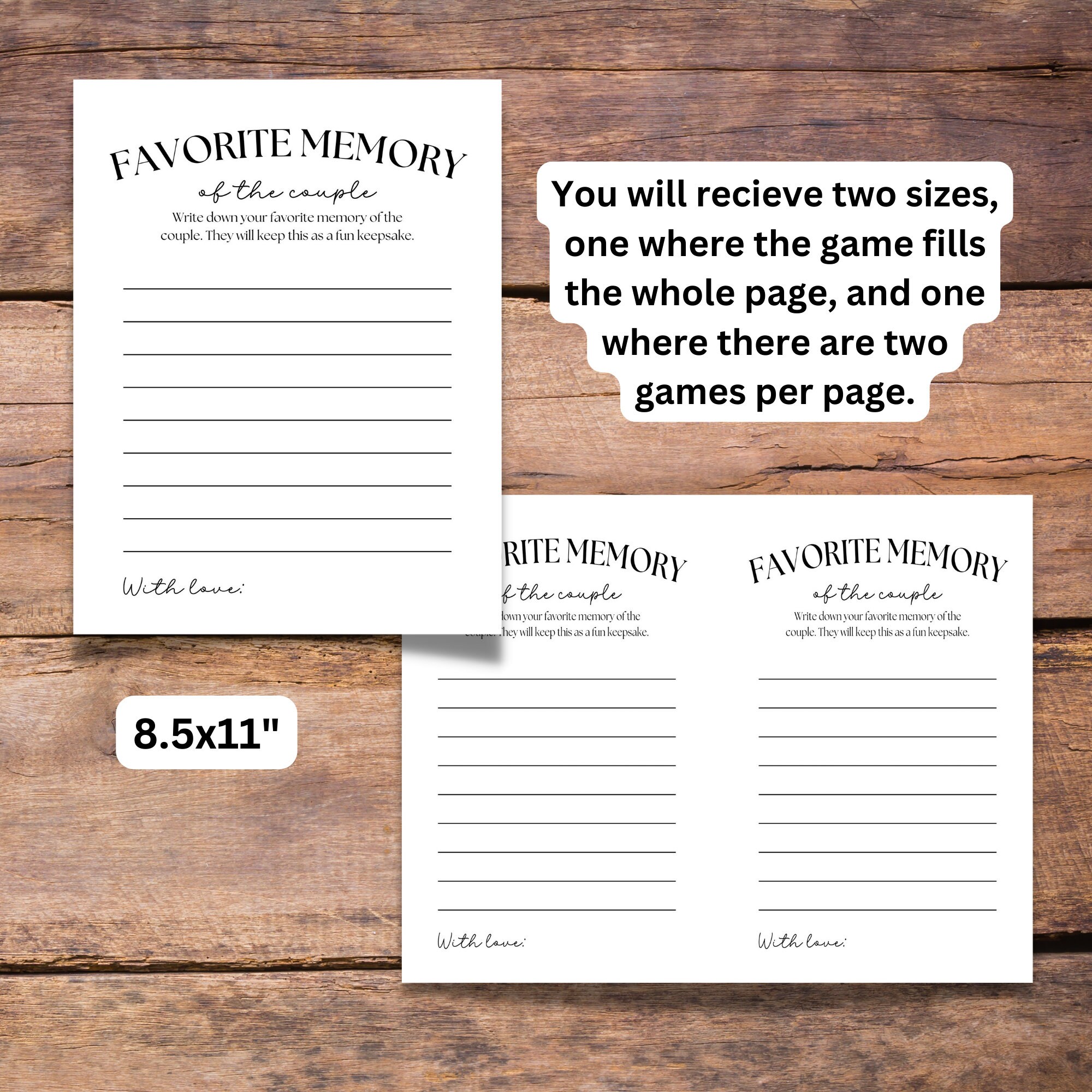50th Anniversary Party Game Printable, 25th Wedding Anniversary ,my ...