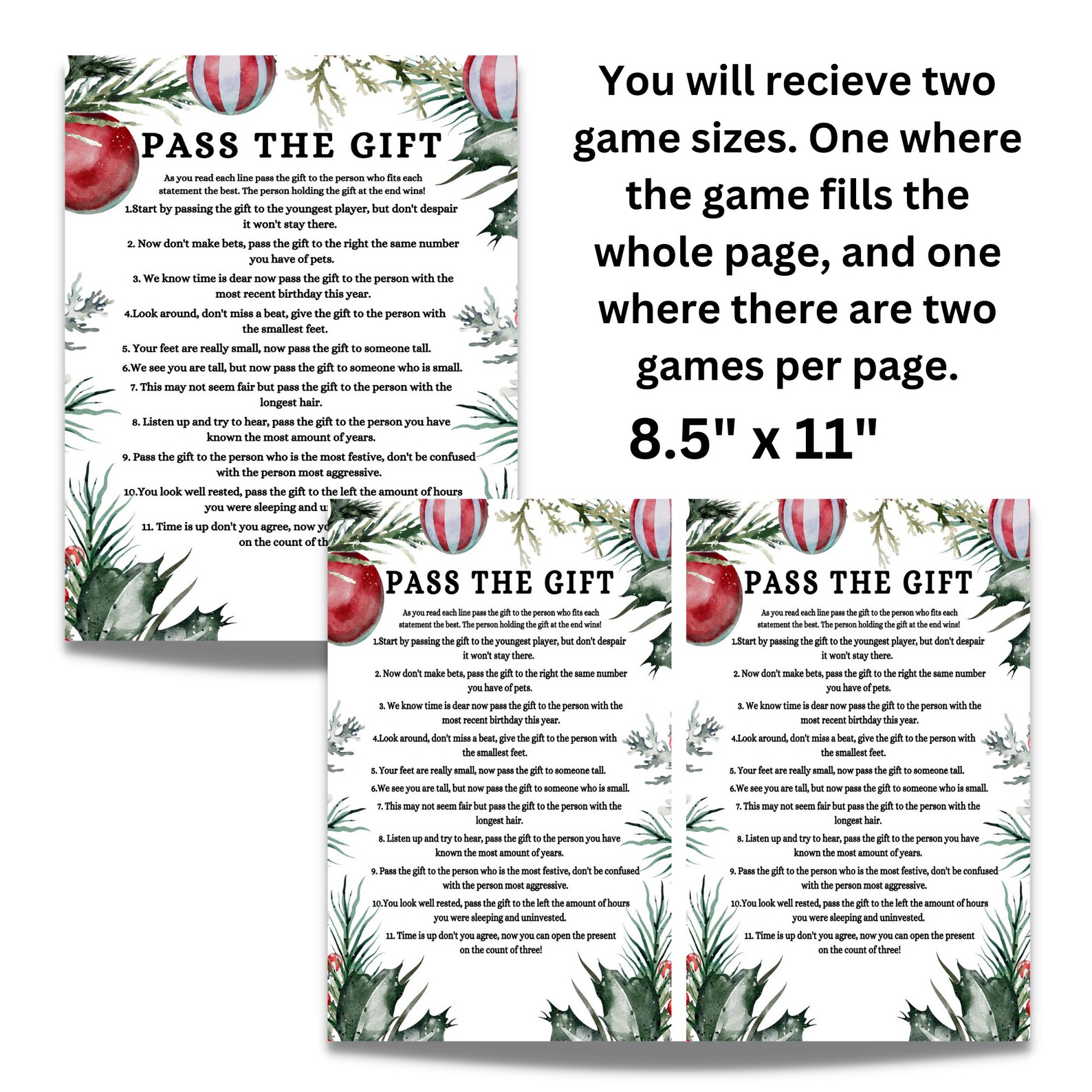 Pass the Gift Game, Pass the Present Game, Pass the Prize Game ...