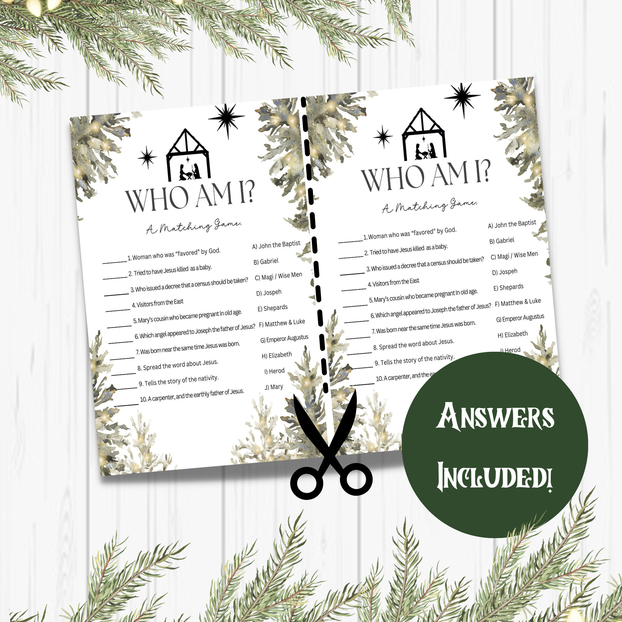 Printable Christmas Bible Trivia, Bible Trivia, Christmas Bible Trivia ...