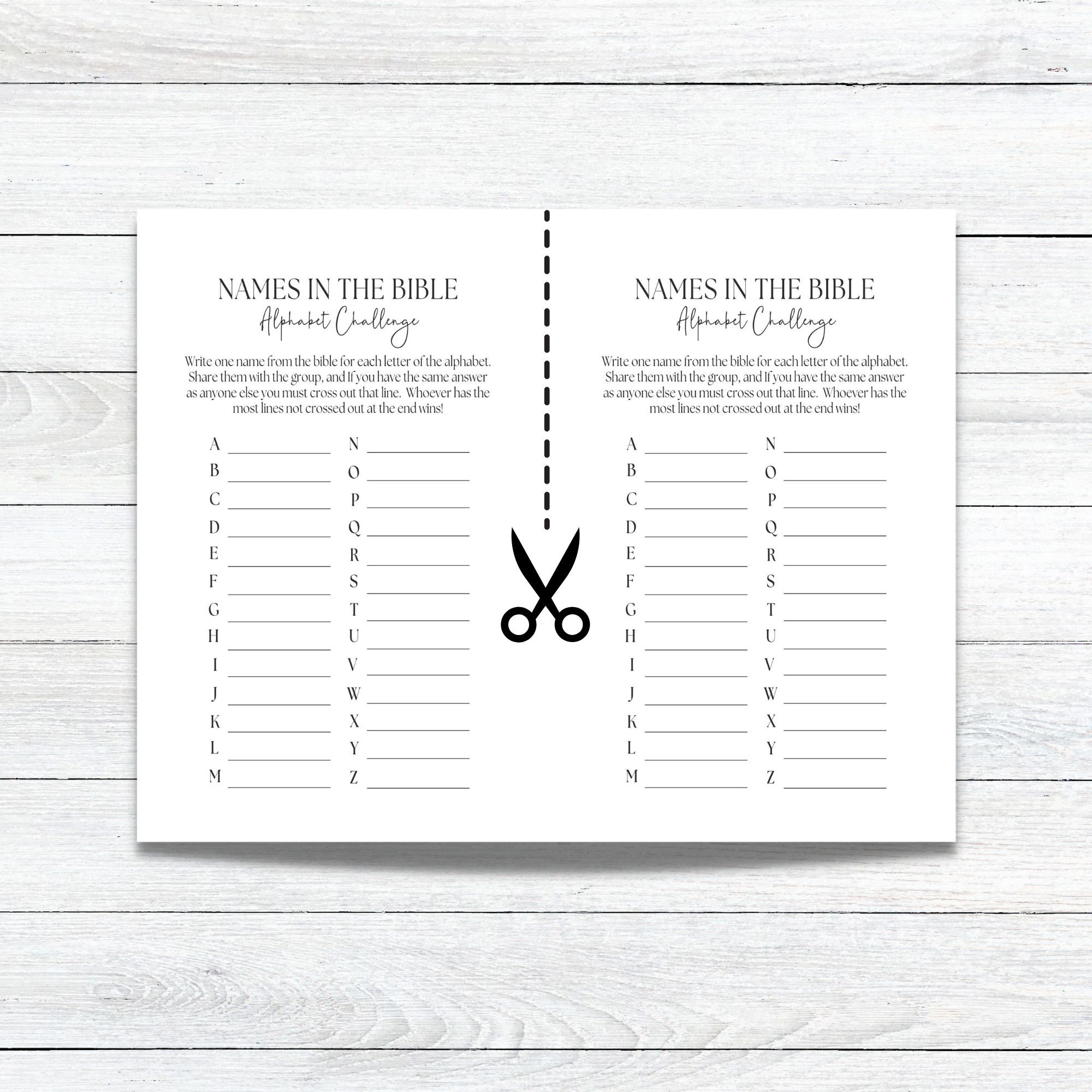 Fun Bible Party Game for Kids & Adults - Church Games,christmas, Easter ...